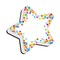 Ashley Productions Magnetic Whiteboard Erasers, Star Confetti, PK6 09990 - alternate 2